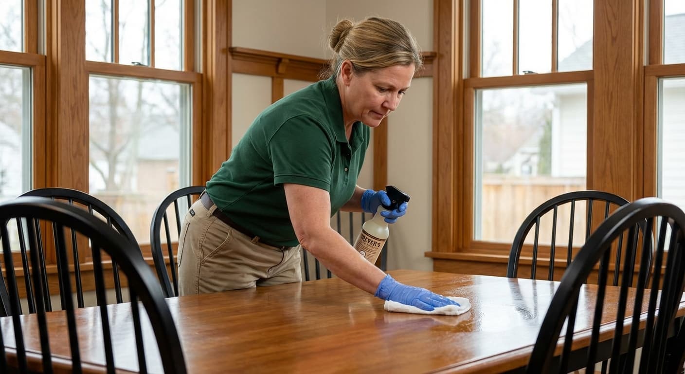 Care coordinator conducting a home assessment with senior